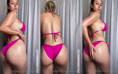 Alexandra Mora video en bikini rojo cachonda #4 OnlyFans