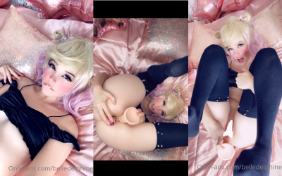 Belle Delphine Onlyfans Video masturbating with Short Hair